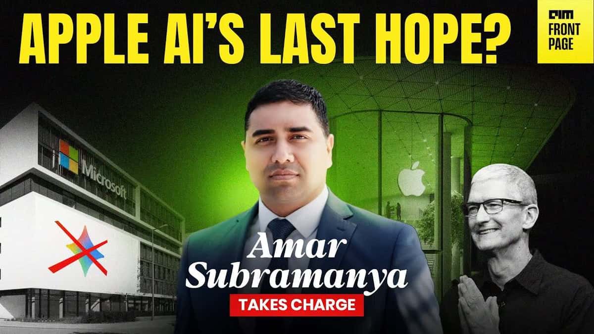 Amar Subramanya -The Bengaluru Engineer Now Running Apple's GLOBAL AI Strategy