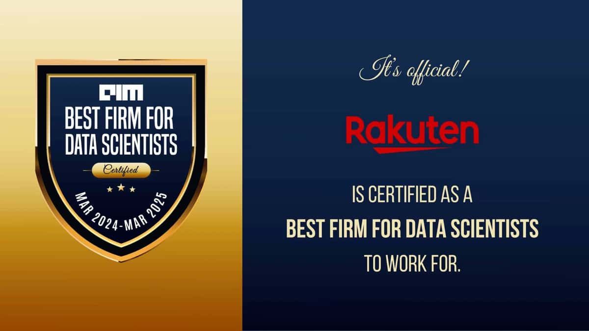 Rakuten Certified as Best Firm for Data Scientists for the 2nd Time