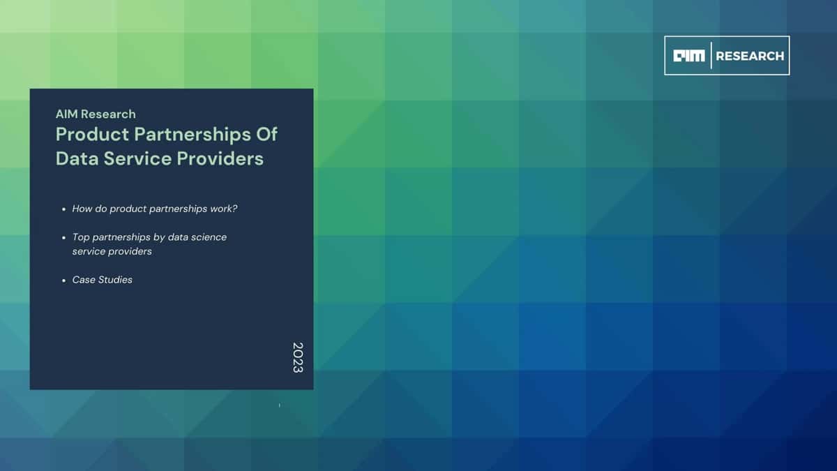 AIM Research: Product Partnerships Of Data Service Providers