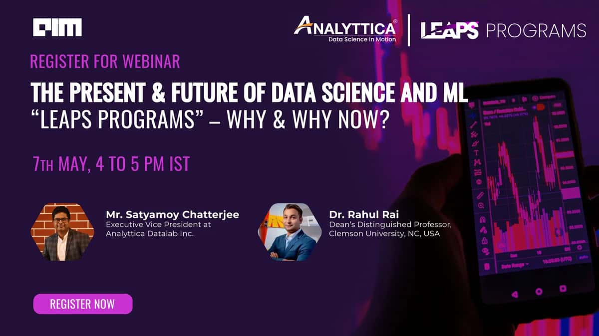 Register For This Webinar: The Present & Future of Data Science and ML: “LEAPS Programs” - Why & Why Now?
