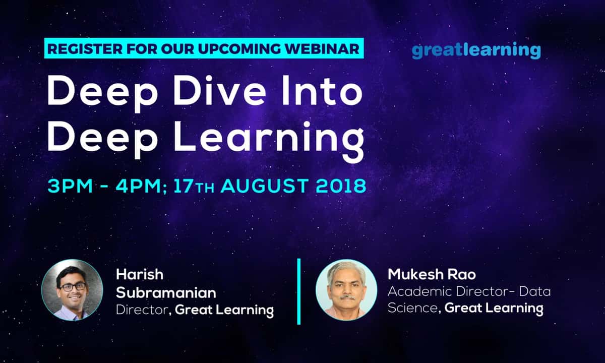 Demystifying Deep Learning | A Deep Dive With Great Learning | Join This Webinar