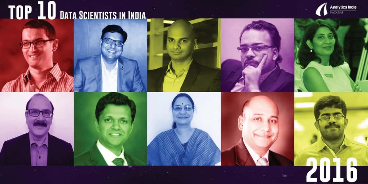Top 10 Data Scientists in India – 2016