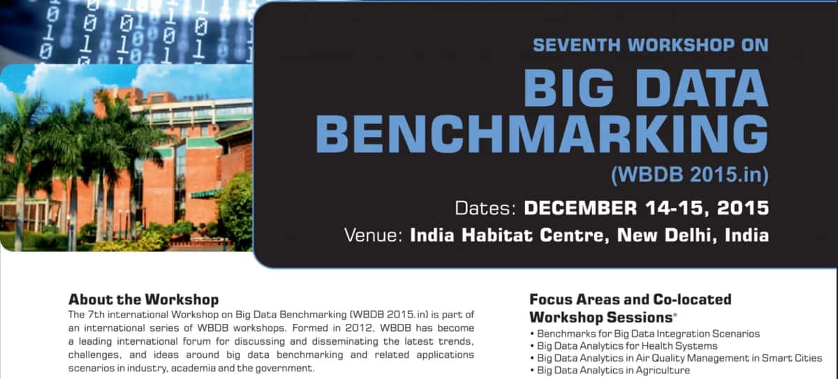 International Workshop on Big Data Benchmarking in Delhi