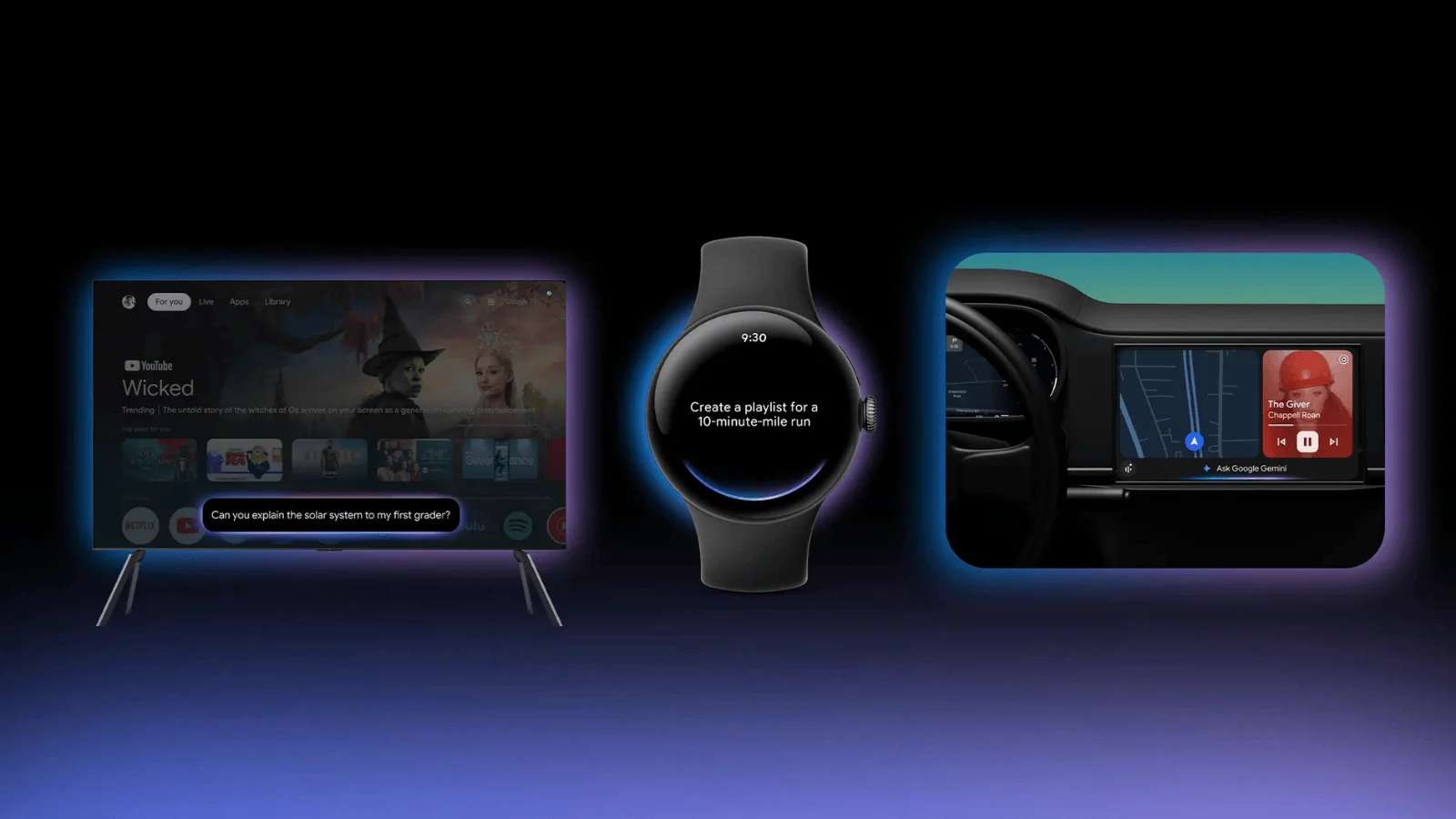 Gemini is Coming to Cars, Watches, TVs, and More