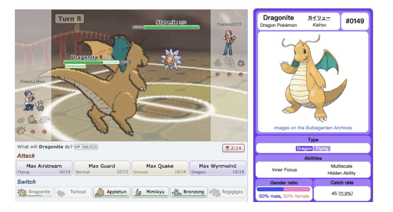 Pokémons Come to Life with LLMs