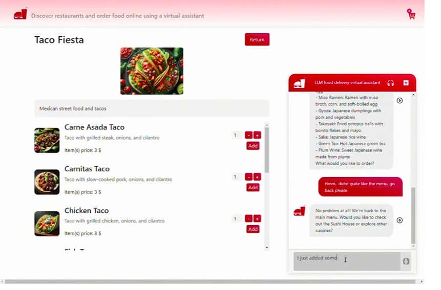 Food Delivery Apps Get an AI Agent