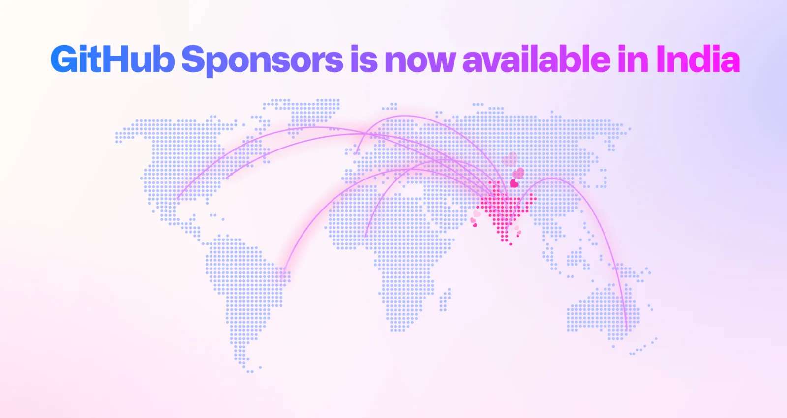 Developers in India can now receive financial support for contributions on GitHub