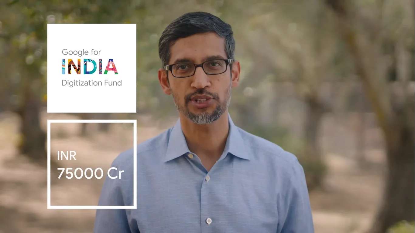 Google Announces Rs 75,000 Crore India Digitisation Fund