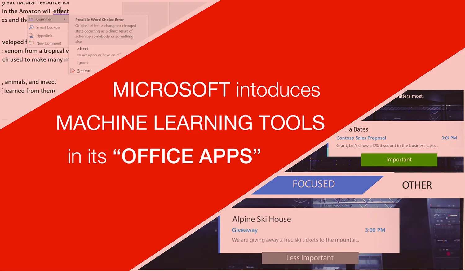 Microsoft vouches for Cloud-Based & Machine Learning tools in its “Office Apps”