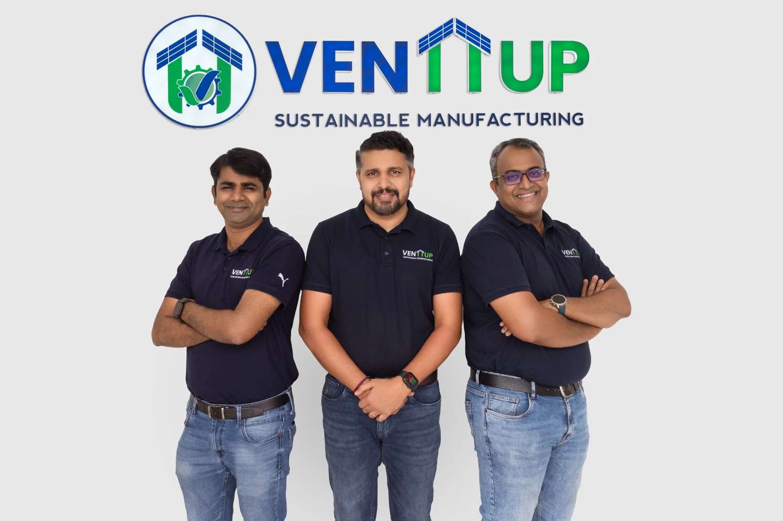 Three founders of Venttup posing