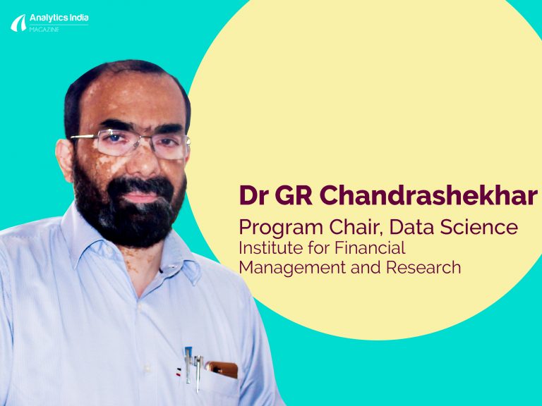 IFMR Program Chair Dr GR Chandrashekhar