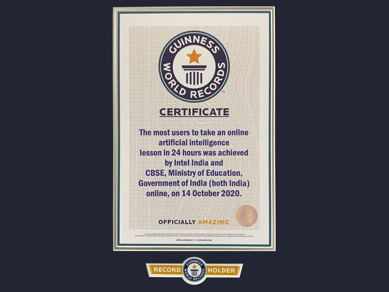 CBSE & Intel Set Guinness World Records For Delivering Virtual Lesson