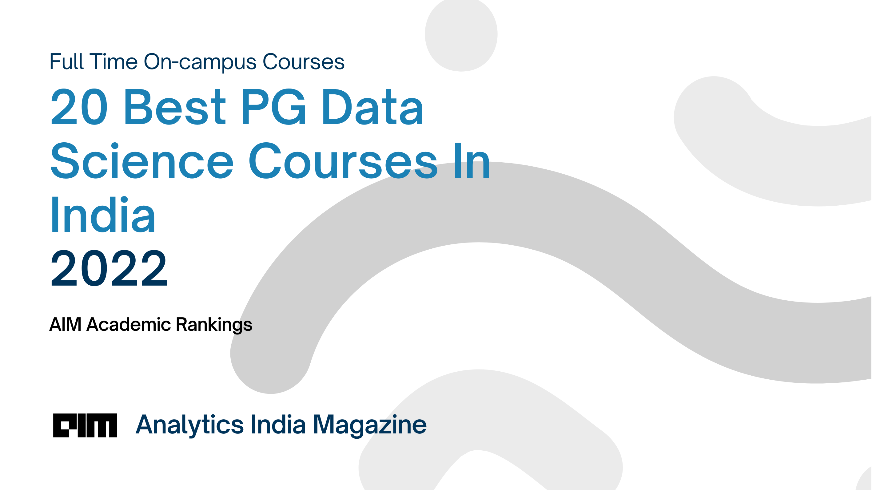20 Best PG Data Science Courses In India 2022